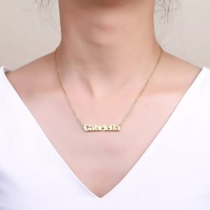 Custom Name Gold Necklace For Women Love Name Necklace Shine Personalized Necklace