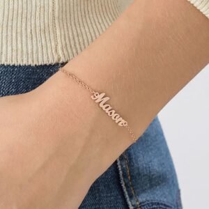Daily Wear Custom Name Bracelet My Personalized Jewelry My Gold Silver Bracelet