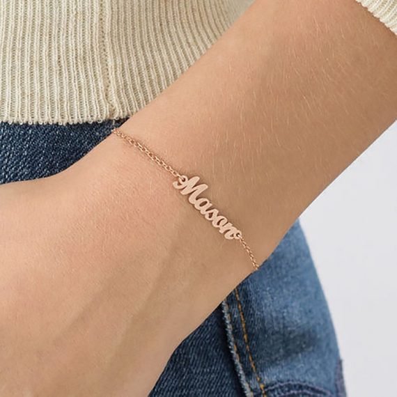 Daily Wear Custom Name Bracelet My Personalized Jewelry My Gold Silver Bracelet
