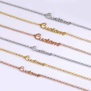 Gold Silver Rose Gold Custom Name Jewelry For Me Beautiful Name Bracelet
