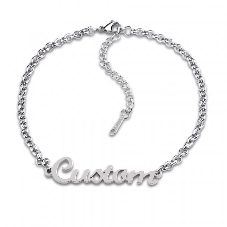 Shine Nameplate Bracelet For Women Custom Single Name Bracelet Jewelry For Me