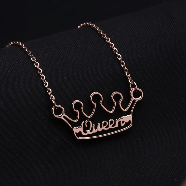 Queens Name Necklace My Name Queen's Crown Necklace Beautiful Best Quality Name Necklace