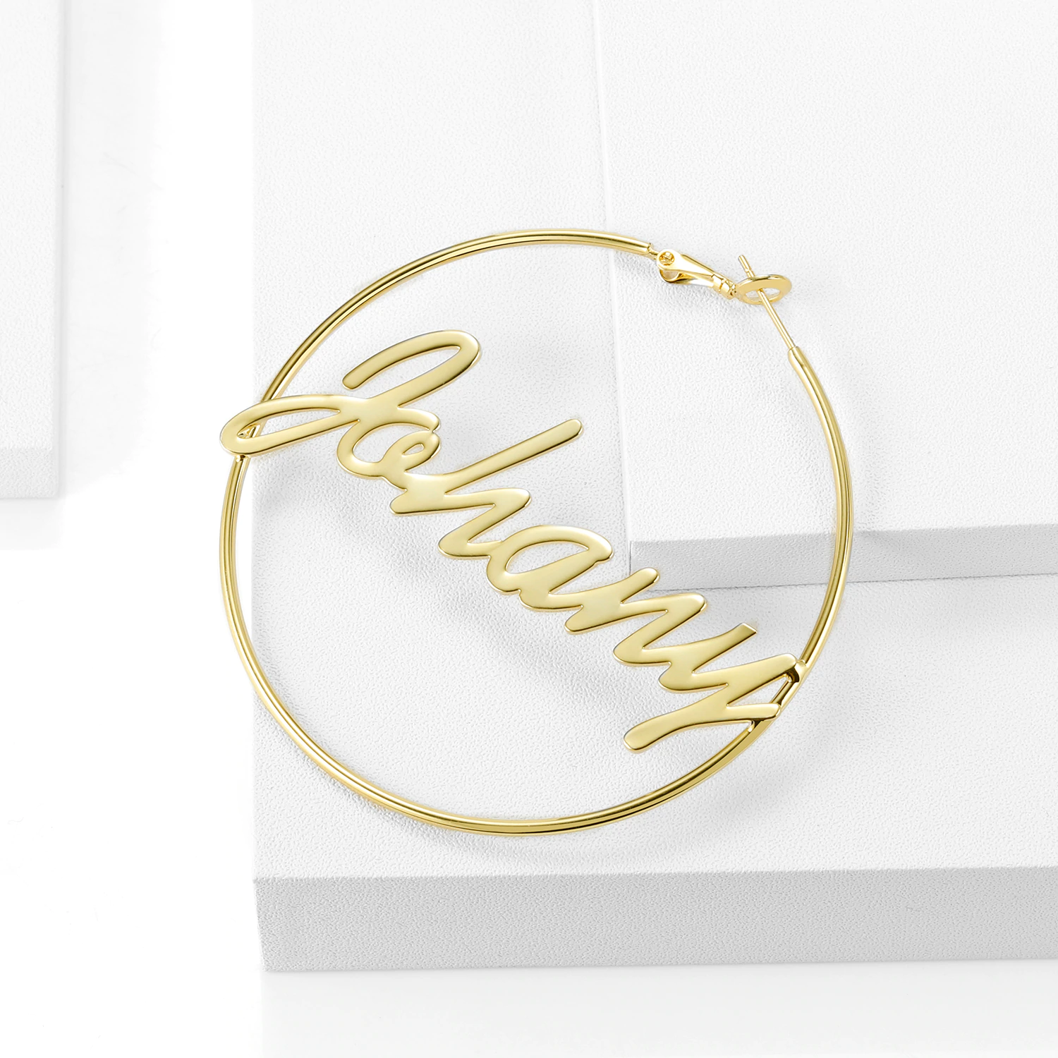 Personalized Hoop Name Earrings - Image 6