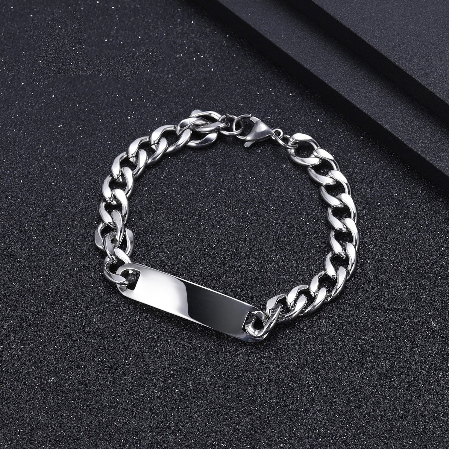 Hip Hop Style Engraved Bracelet - Image 2