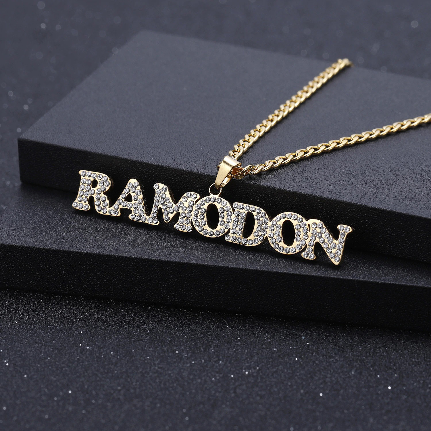 Iced Out Crystal Name Necklace | Custom 