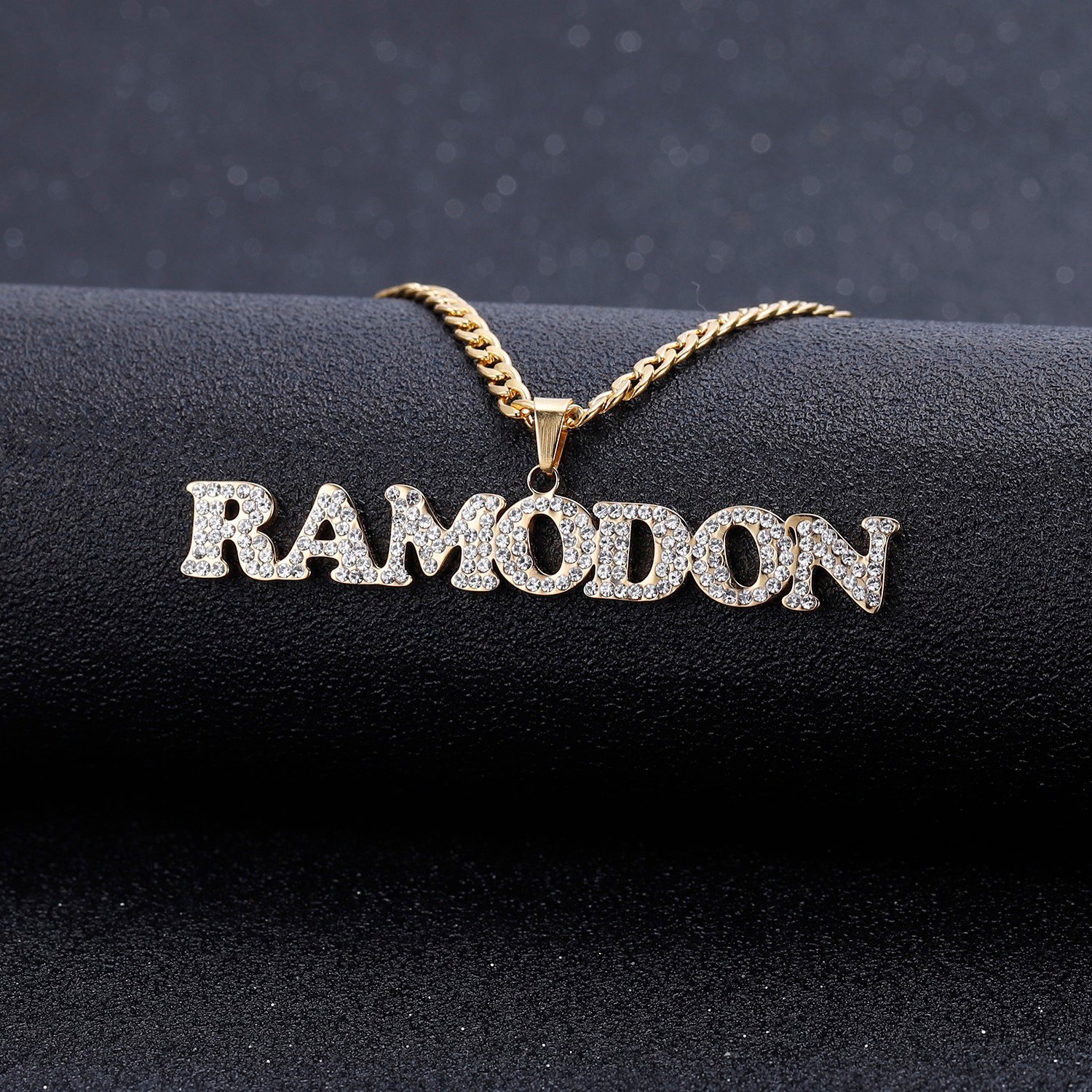 Iced Out Crystal Name Necklace - Image 4
