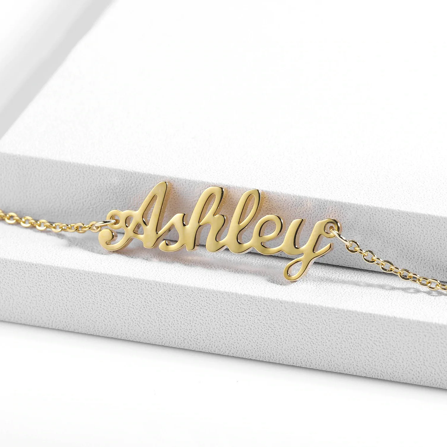 customized custom personalized name anklet for women fashion leg stainless steel gold plated waterproof