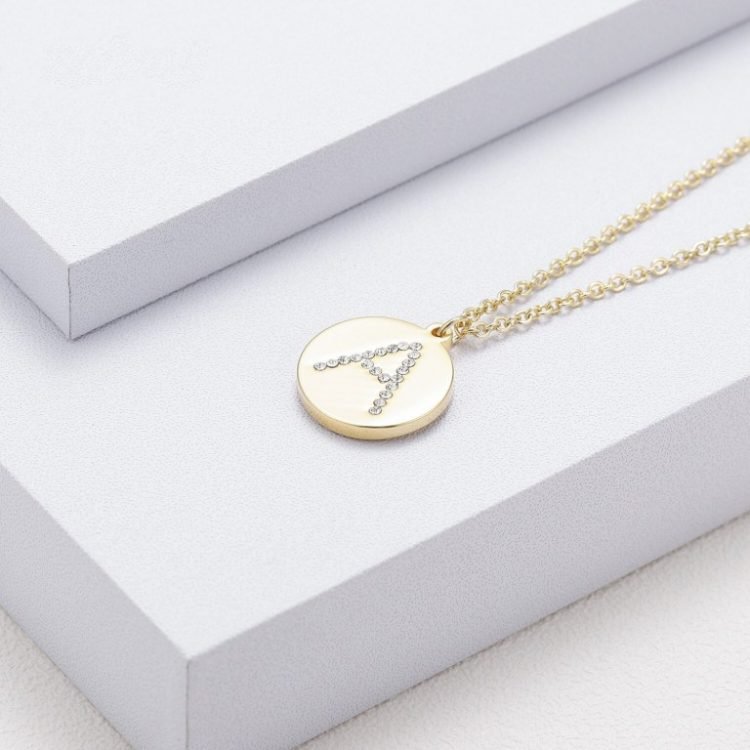 Alphabet Letter Single Initial Personalized Jewelry Chain For Ladies