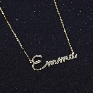 Cursive Bespoke Name Necklace Link Chain Necklace