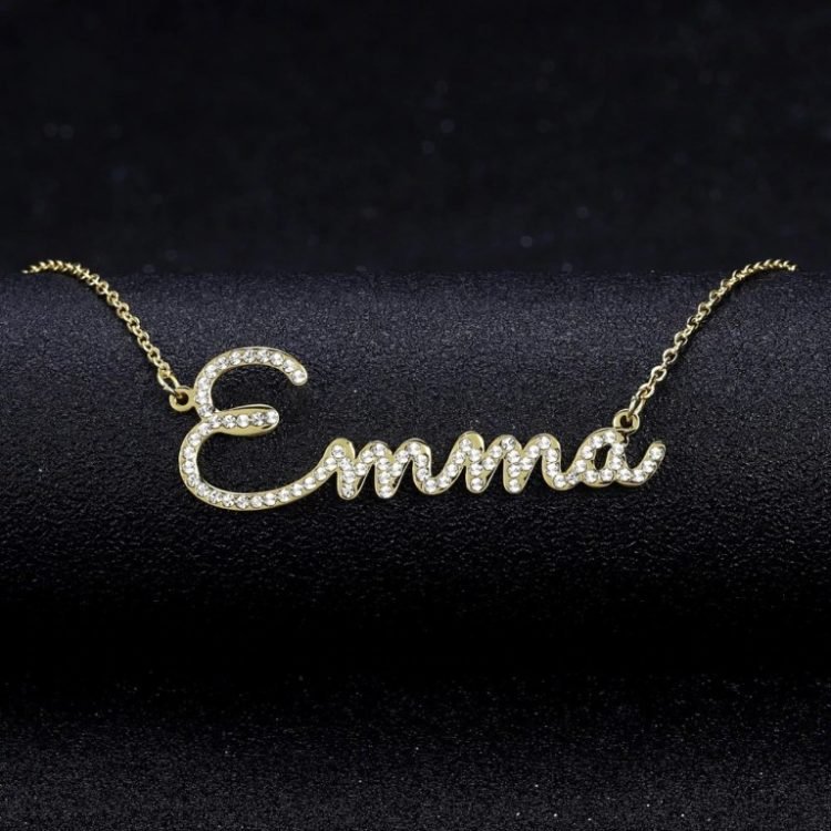 Cursive Bespoke Name Necklace Link Chain Necklace