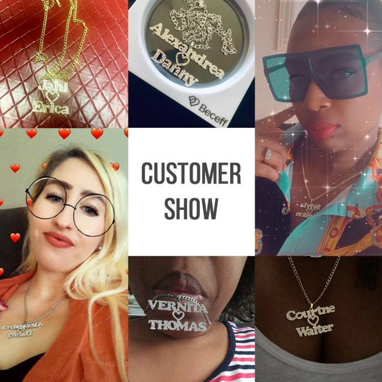 reviews customer of iced out couple name crystal necklace