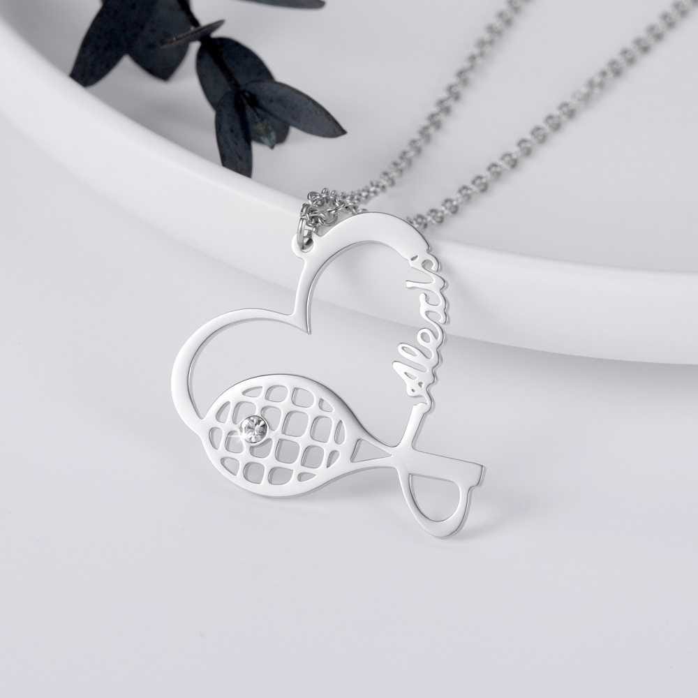 tennis name necklace