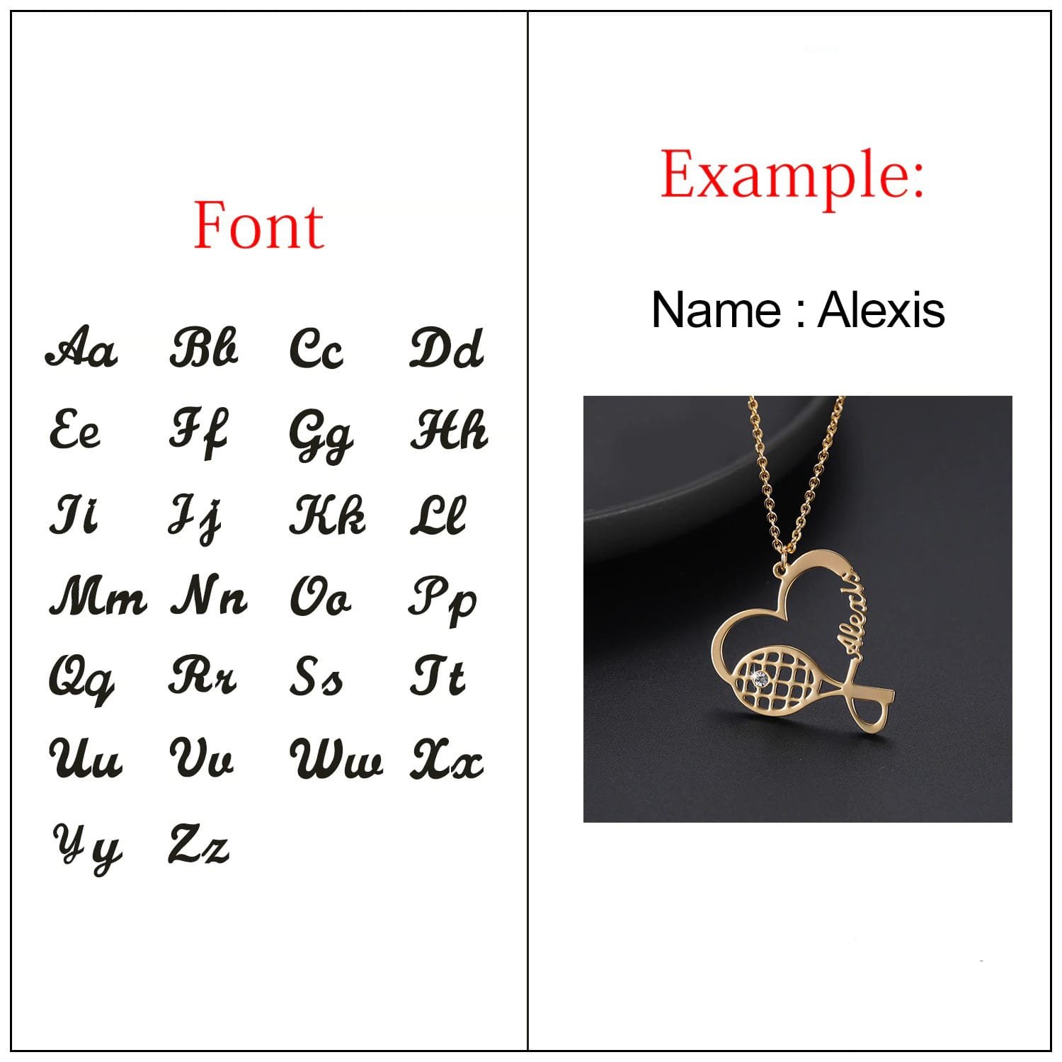 personalized name necklace tennis birthstone