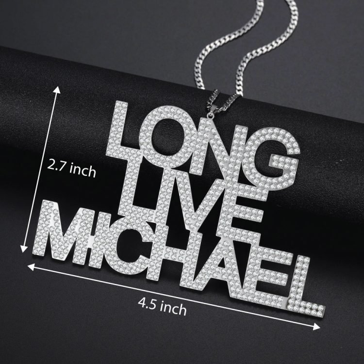 large size live long michael personalized custom pendant nameplate necklace for men hip hop jewelry