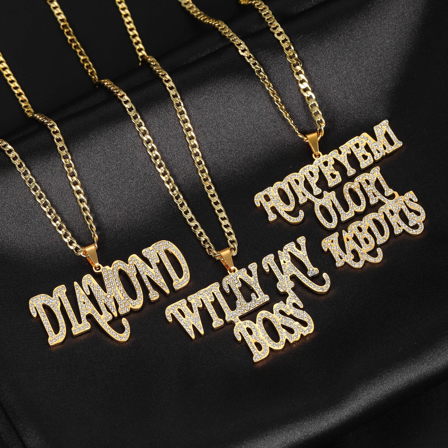 Iced Out Double Name Necklace - Image 5
