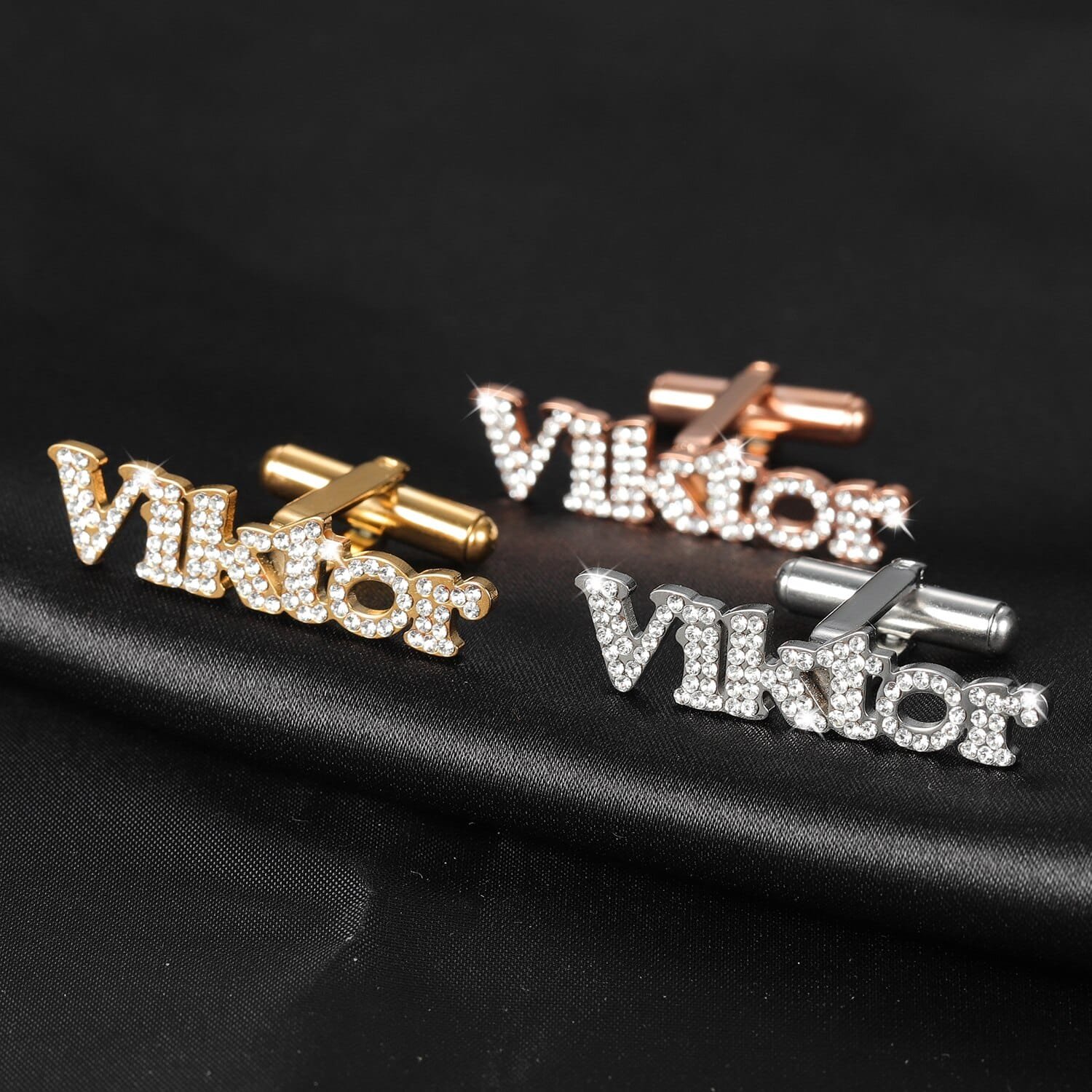 Iced Out Name Cufflinks - Image 2