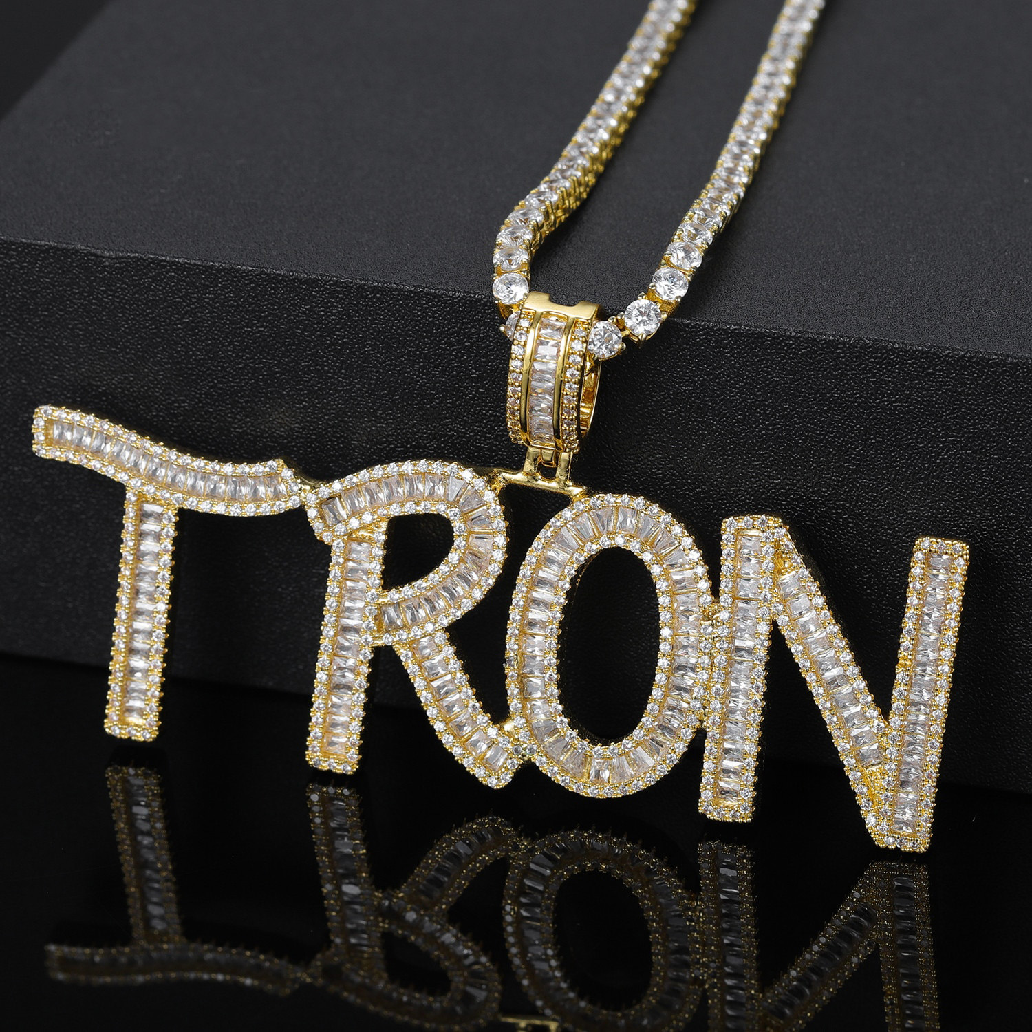 Iced Out Hip Hop Name Necklace | Custom 