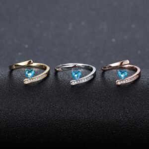 Fashion birthstone ring custom name-ring engraved text