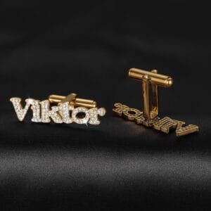 Iced Out Name Cufflinks