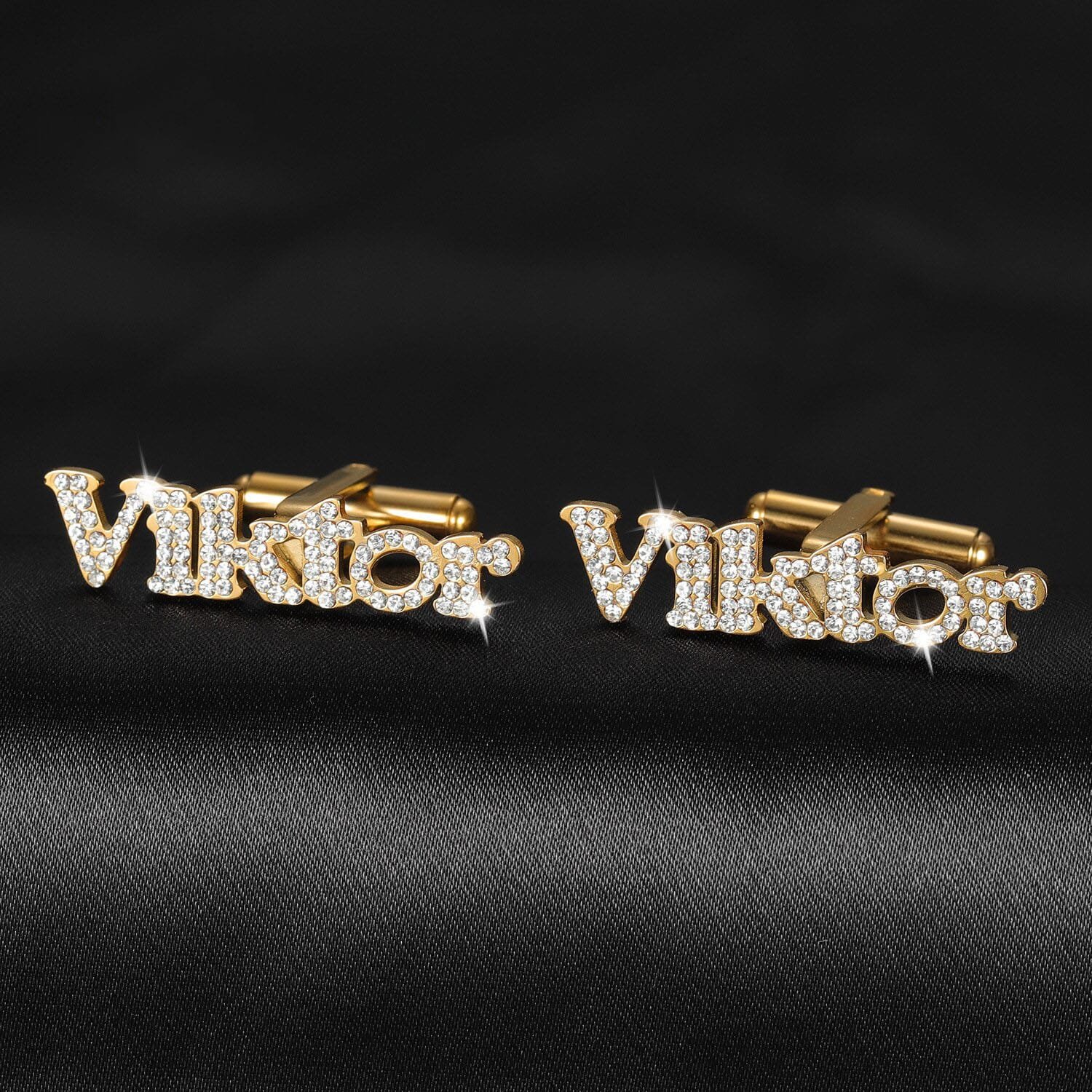 Iced Out Name Cufflinks - Image 3