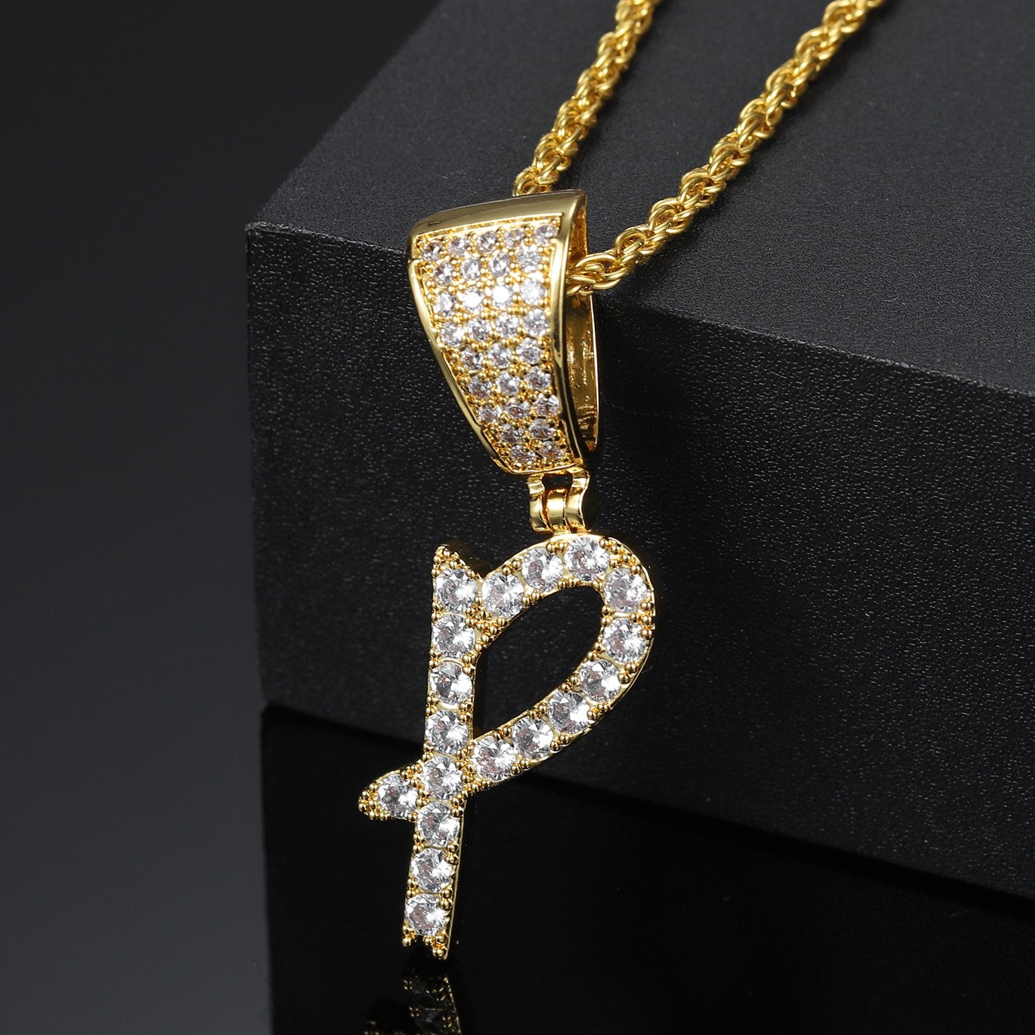 Bling Letter Necklace (Buy1-Get1) - Image 3