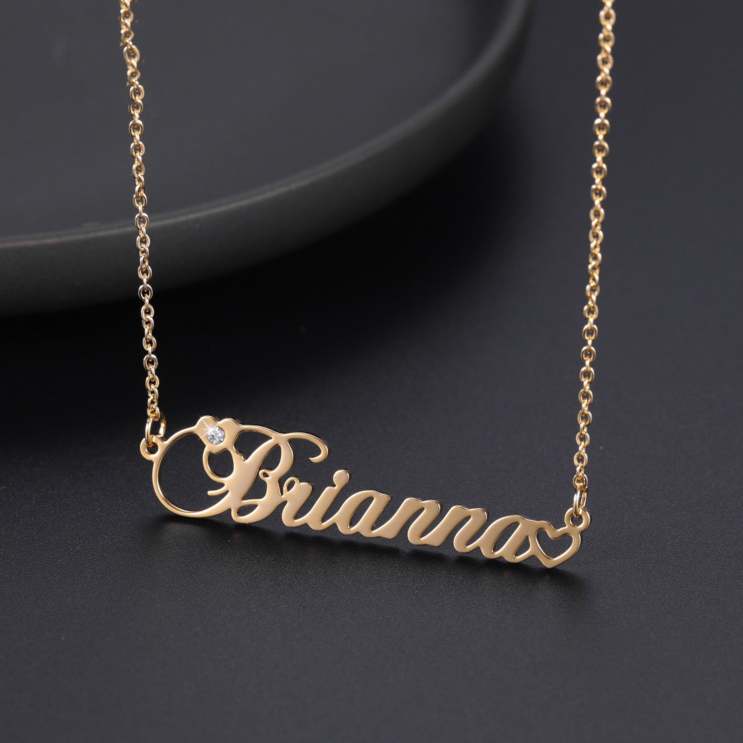 Personalized Birthstone Name Necklace - Image 6
