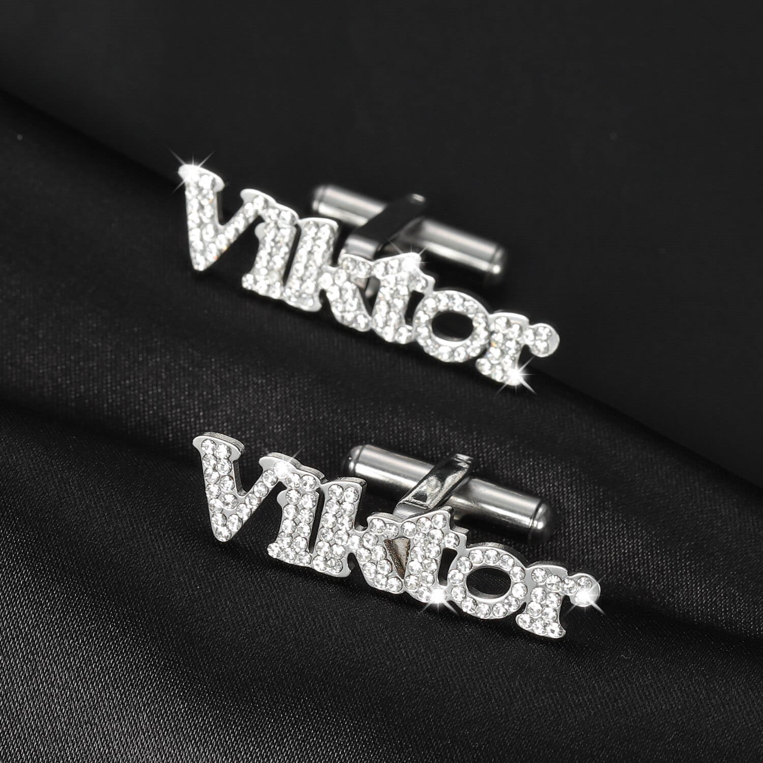 Iced Out Name Cufflinks - Image 4