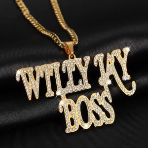 Iced Out Double Name Necklace
