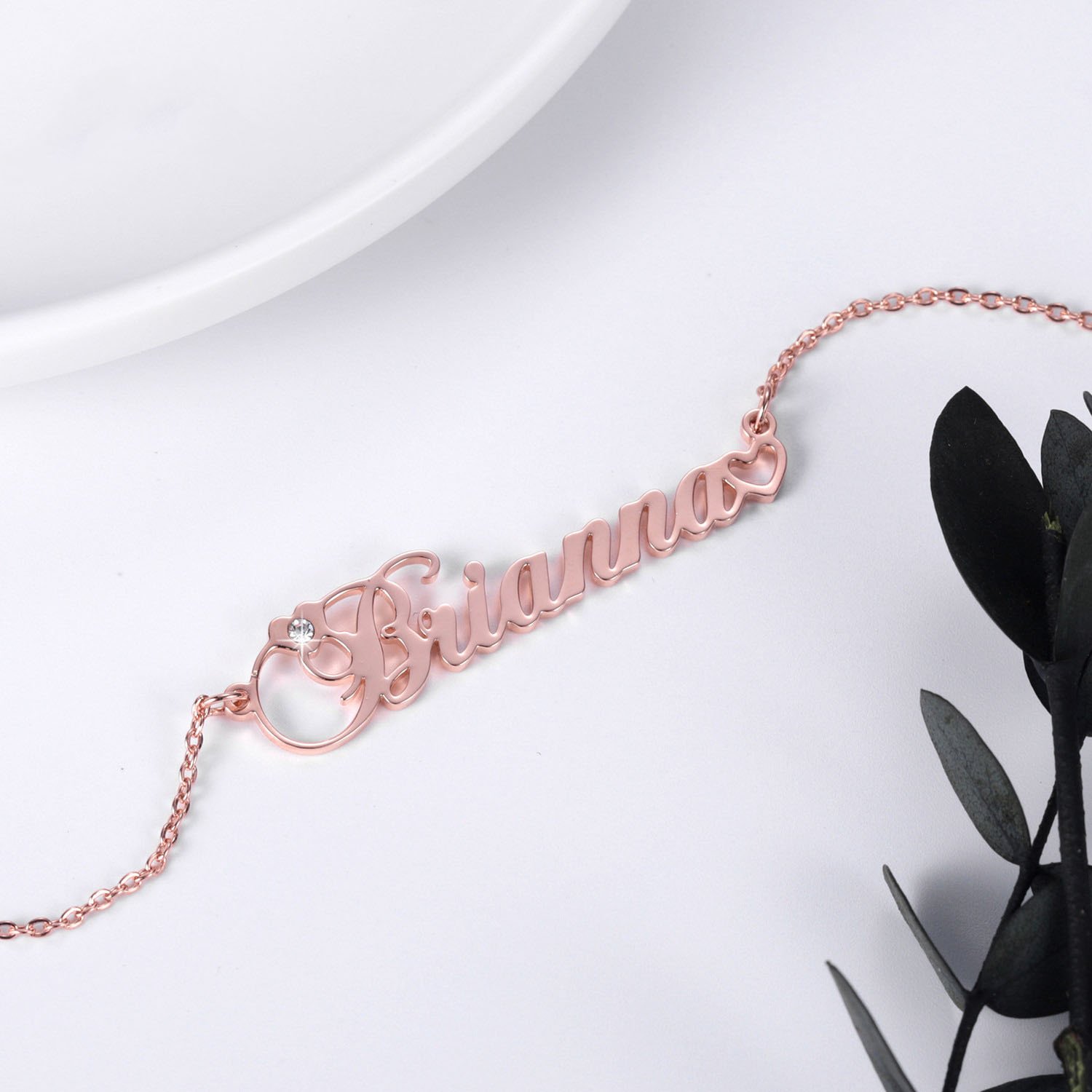 Personalized Birthstone Name Necklace - Image 4