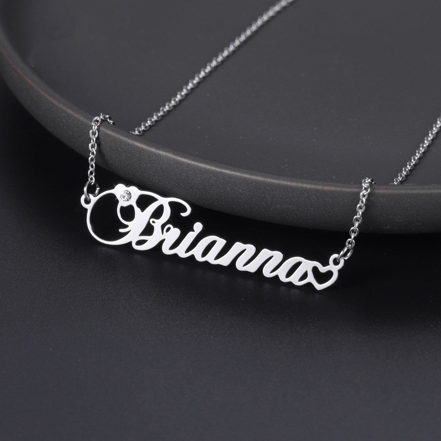 Personalized Birthstone Name Necklace - Image 3