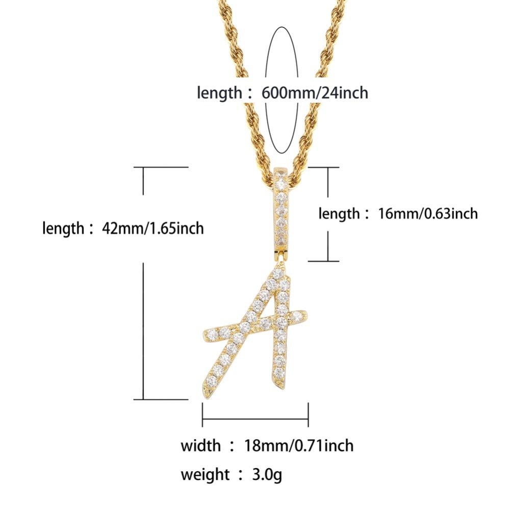 Bling Letter Necklace (Buy1-Get1) - Image 7