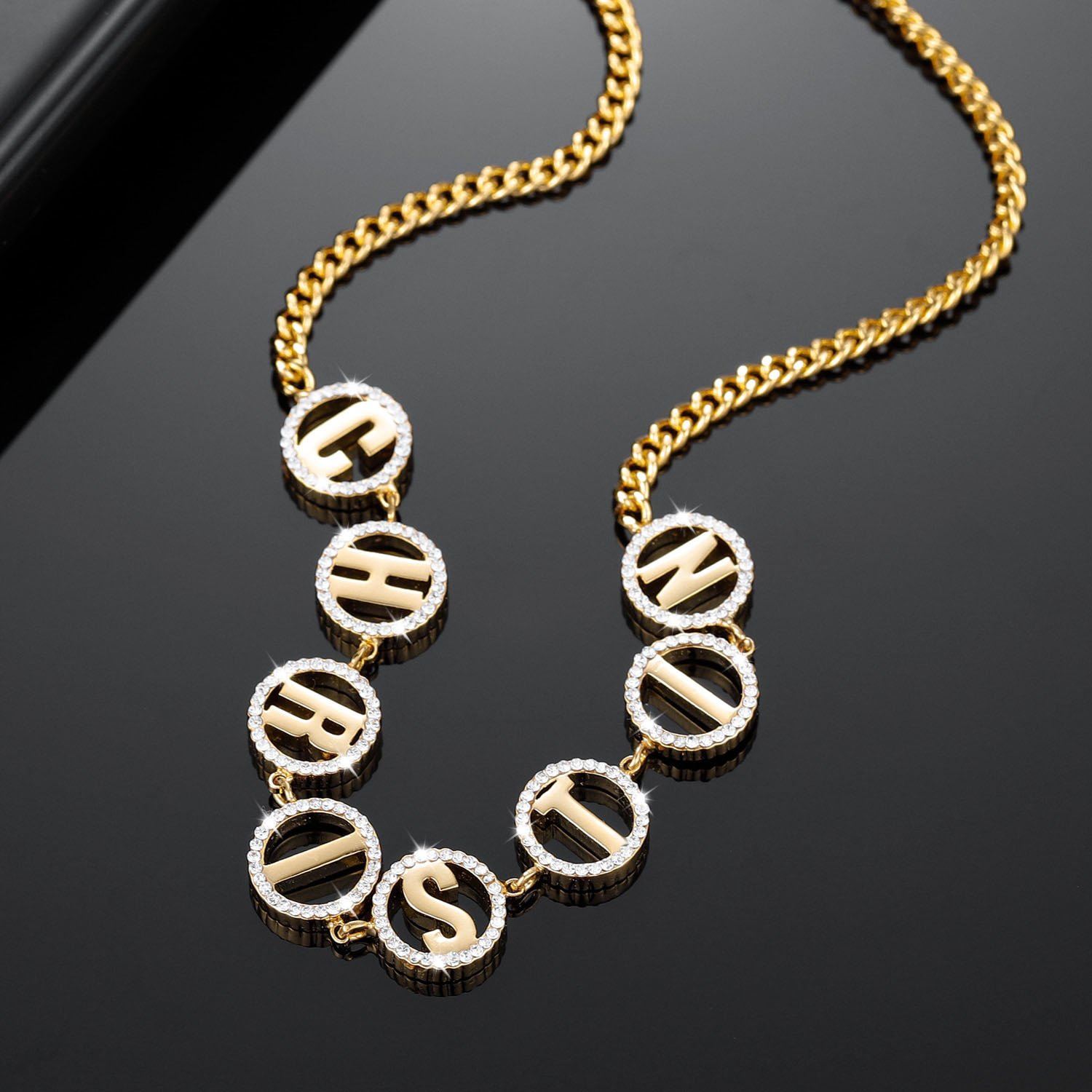 Separate English Letter Necklace - Image 5