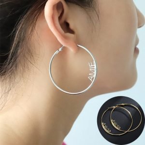 Customized Hoop Name Earrings
