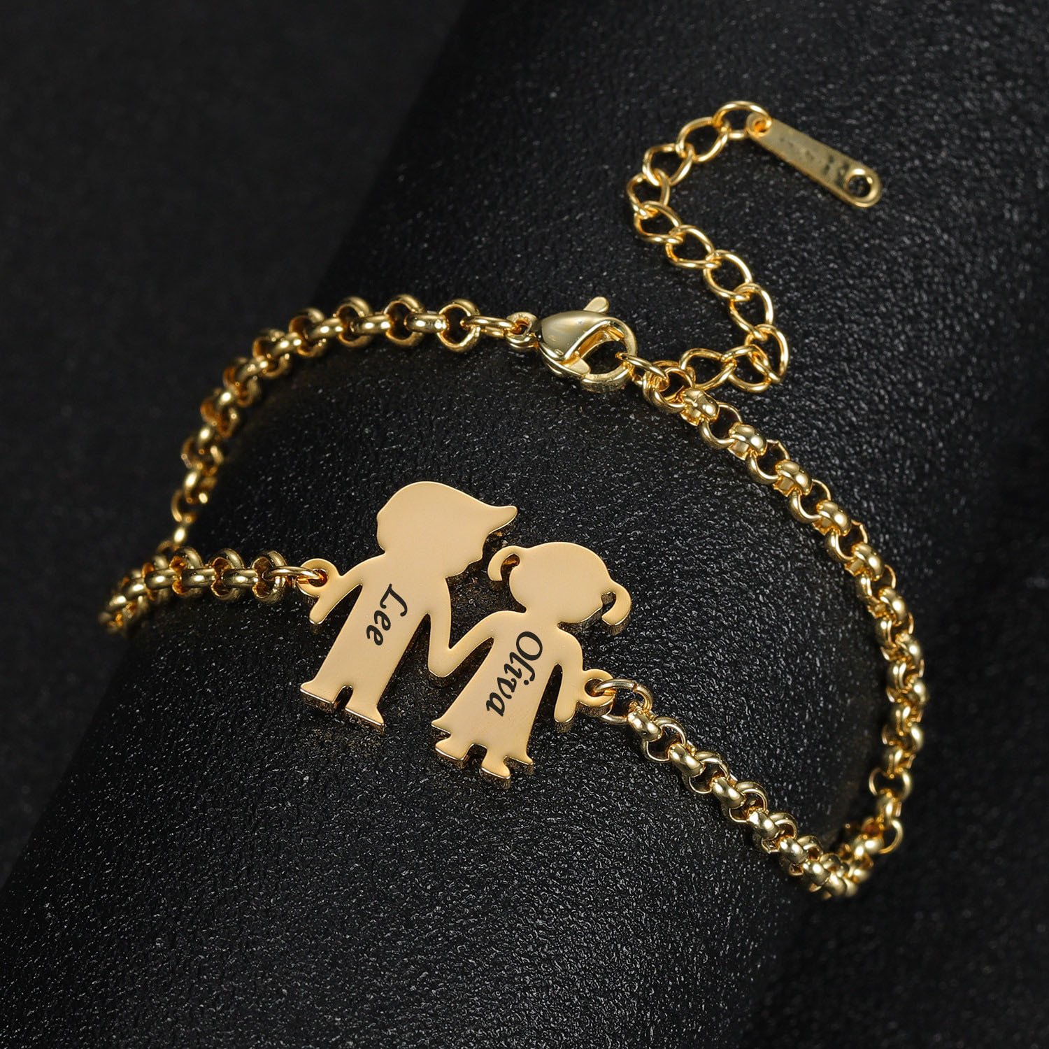 Engraved Two Baby Bracelet - Image 2
