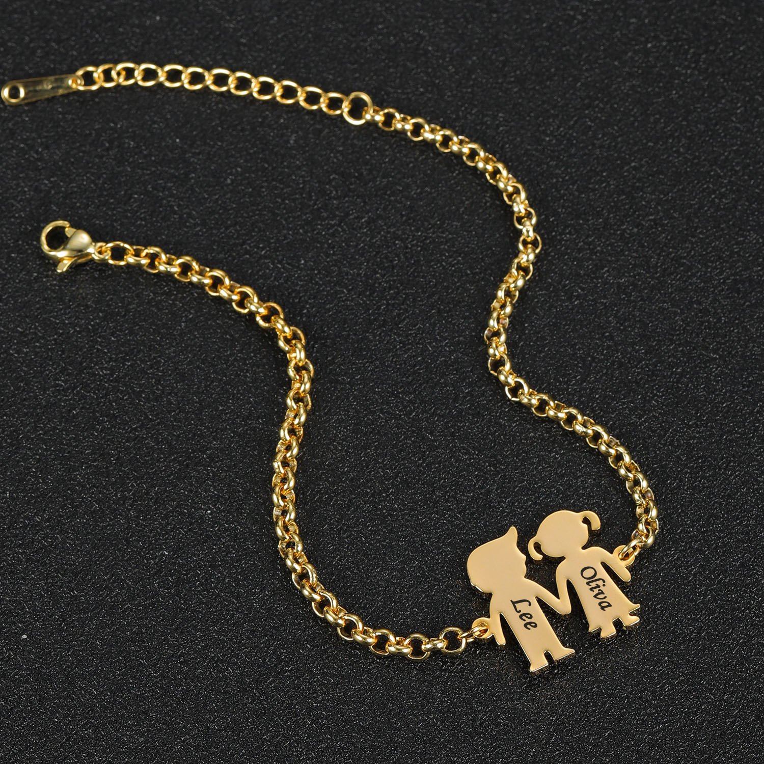Engraved Two Baby Bracelet - Image 3