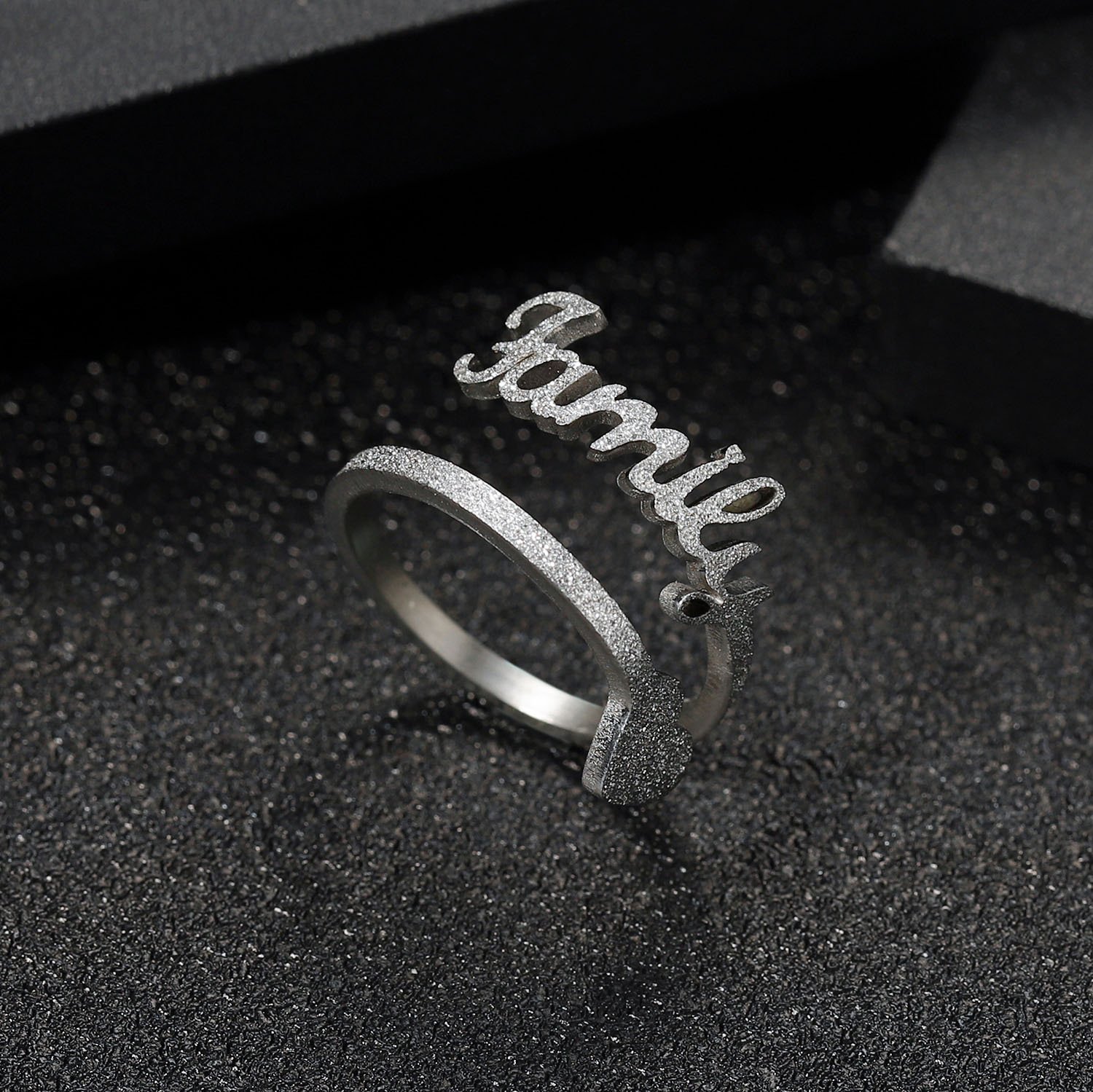 Frosted Heart Ring - Image 2
