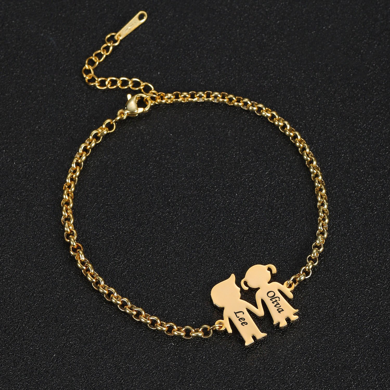 Engraved Two Baby Bracelet - Image 4