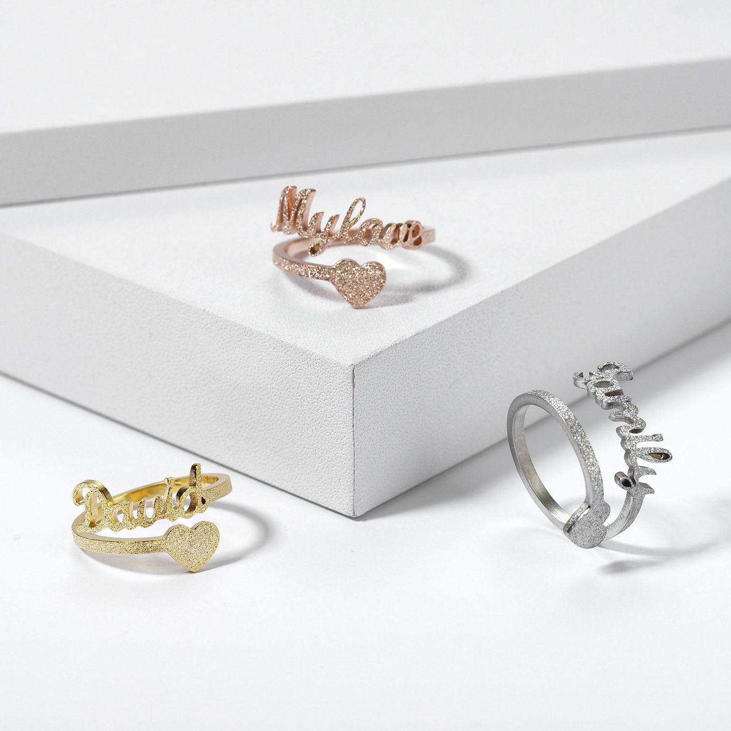 Frosted Heart Ring - Image 8