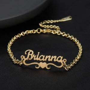 Customized Heart Name Bracelet