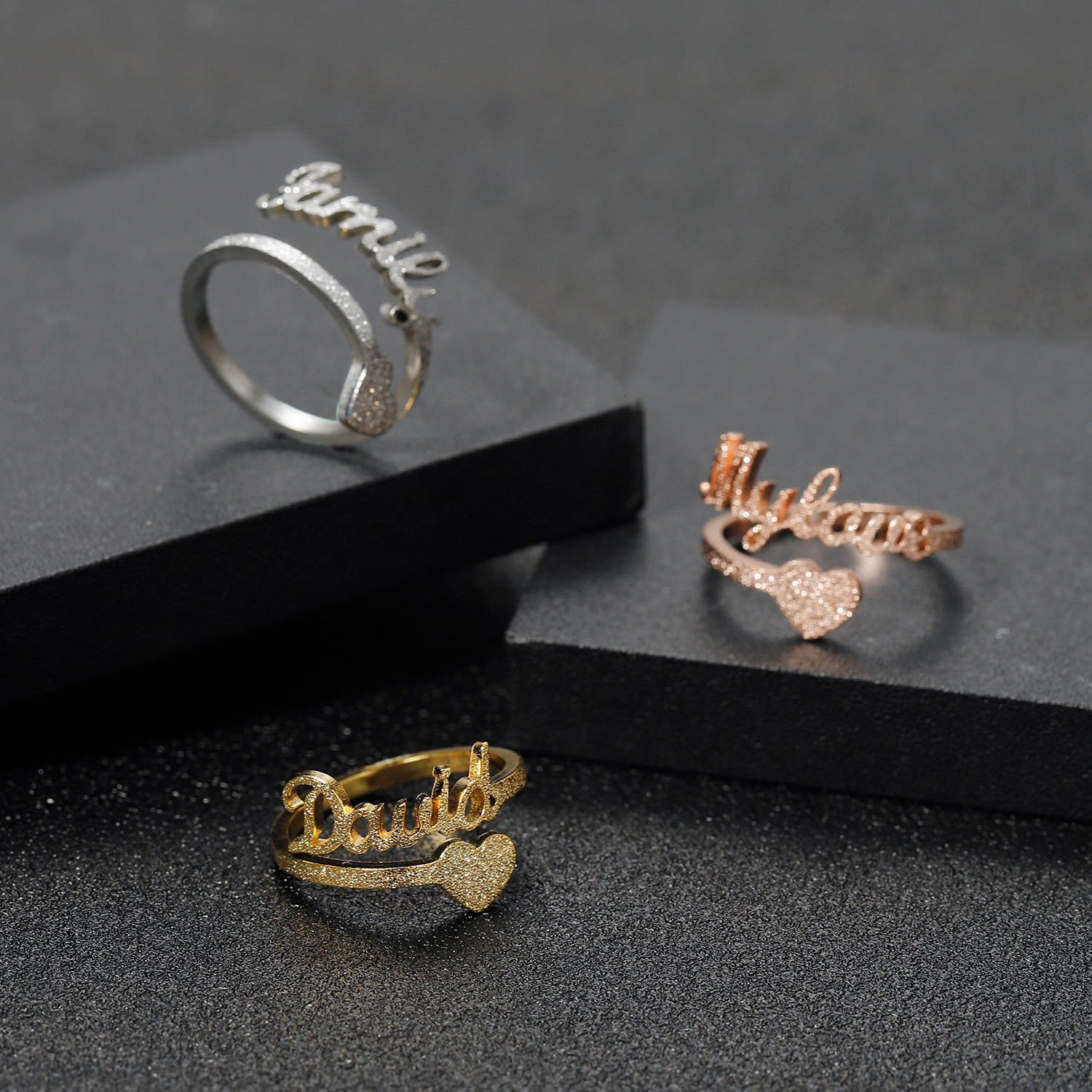 Frosted Heart Ring - Image 4