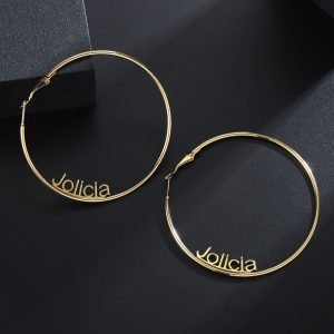 Personalized Hoop Earrings