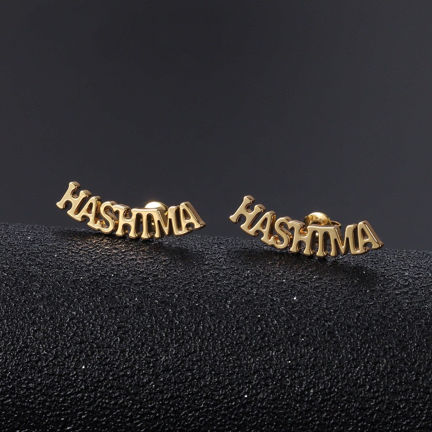 Stud Capital Name Earrings - Image 4