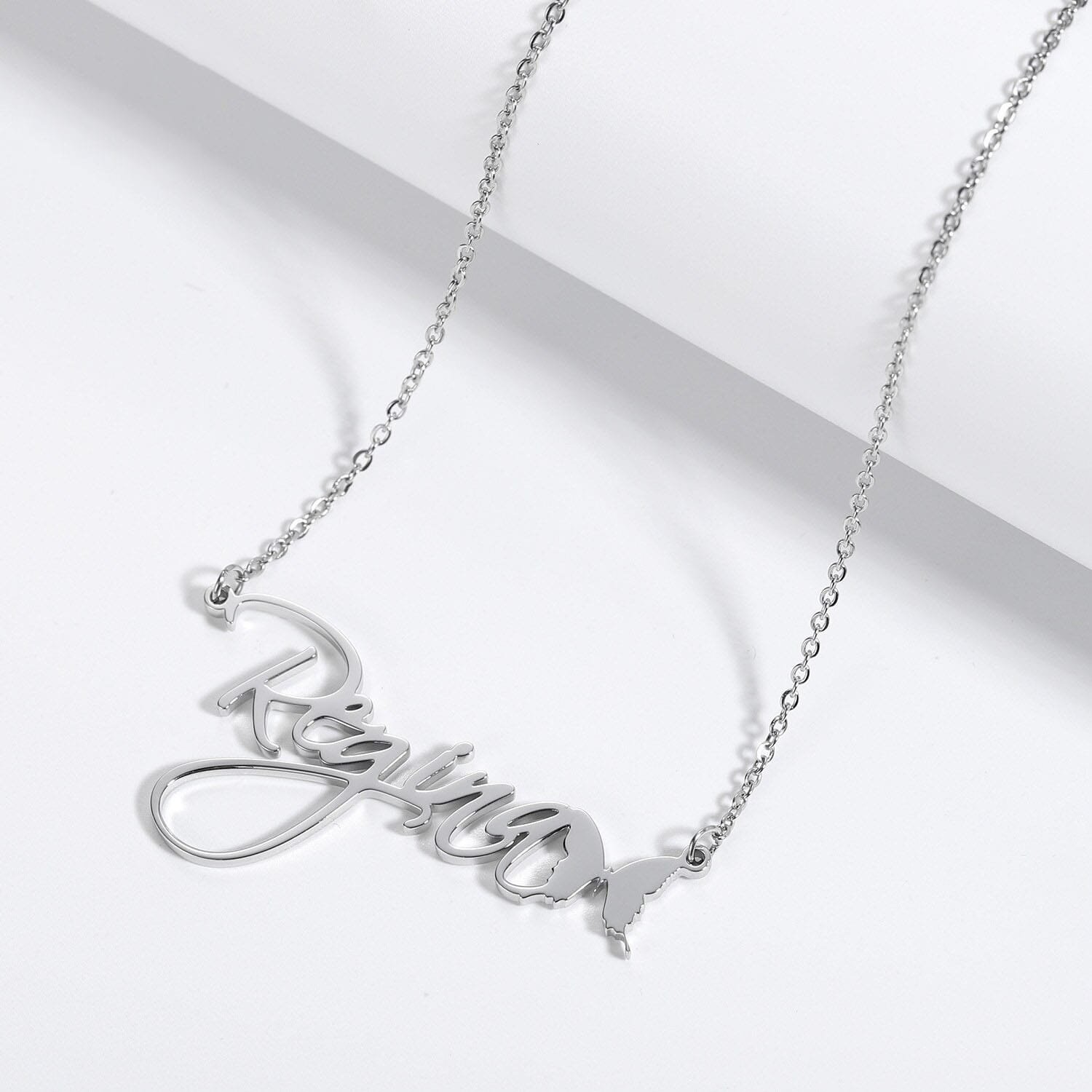 Butterfly Cursive Name Necklace - Image 4