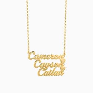 Personalized Triple Name Necklace