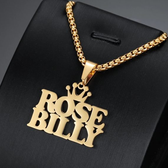 Premium Quality Custom Made Three Names Necklace For Casual Use High Quality Nameplate Pendant Necklace 3mm Cuban Chain Thick Chain Necklace For Women