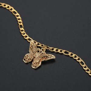 butterfly anklet design for women