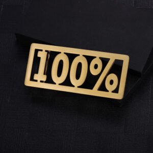personalized percentage number text custom belt buckle