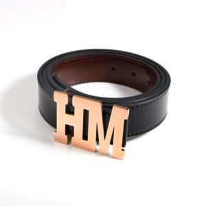 personalized rose gold color HM style belt buckle for men