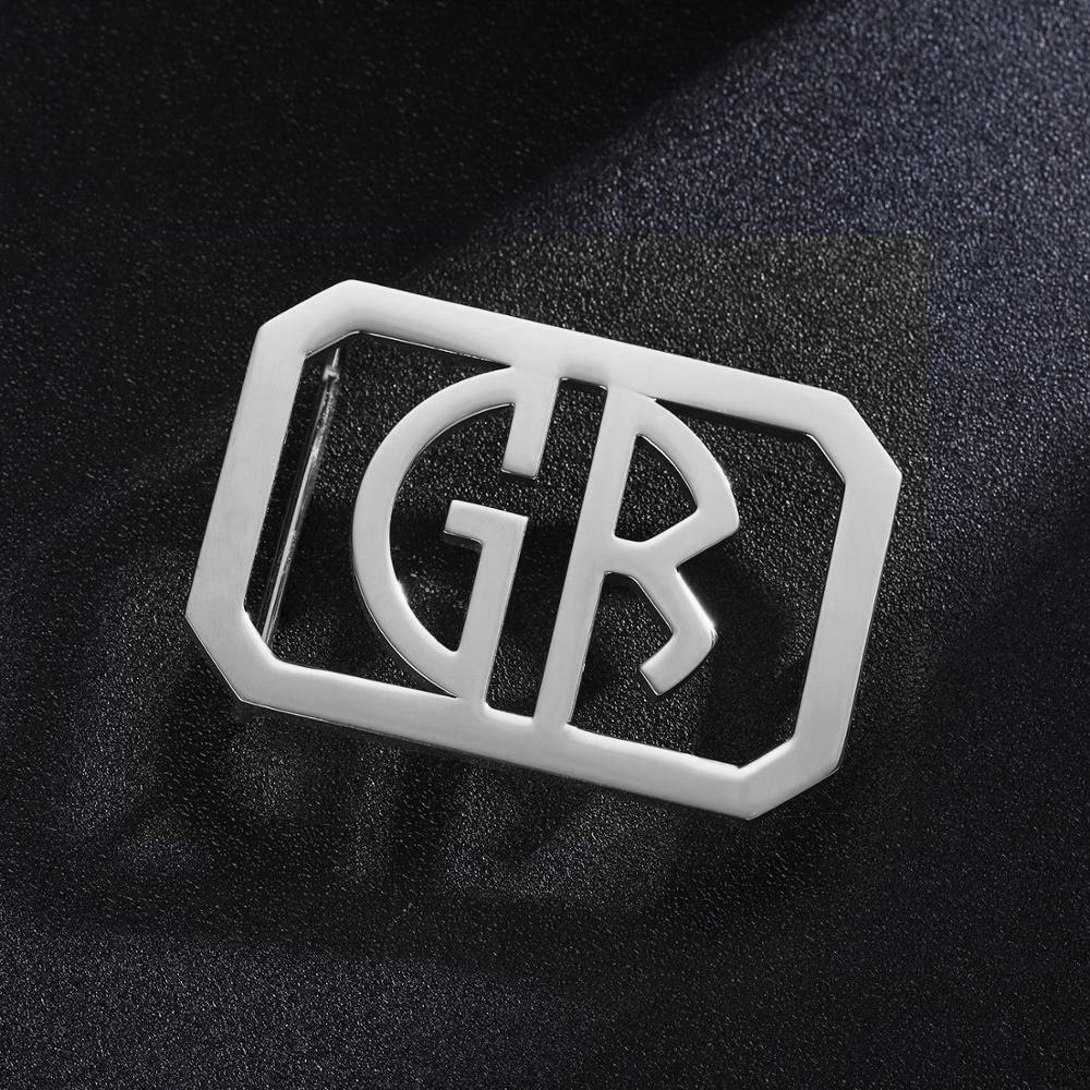 silver color belt buckle design for men for custom belts