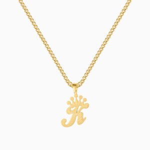 Custom Crown Letter Necklace